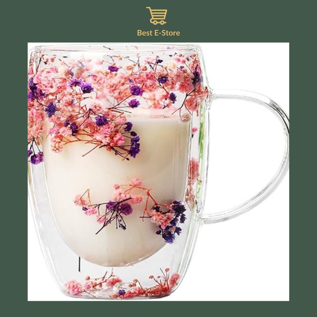🌼Floral Fusion: Dobbeltveggede Glasskopper