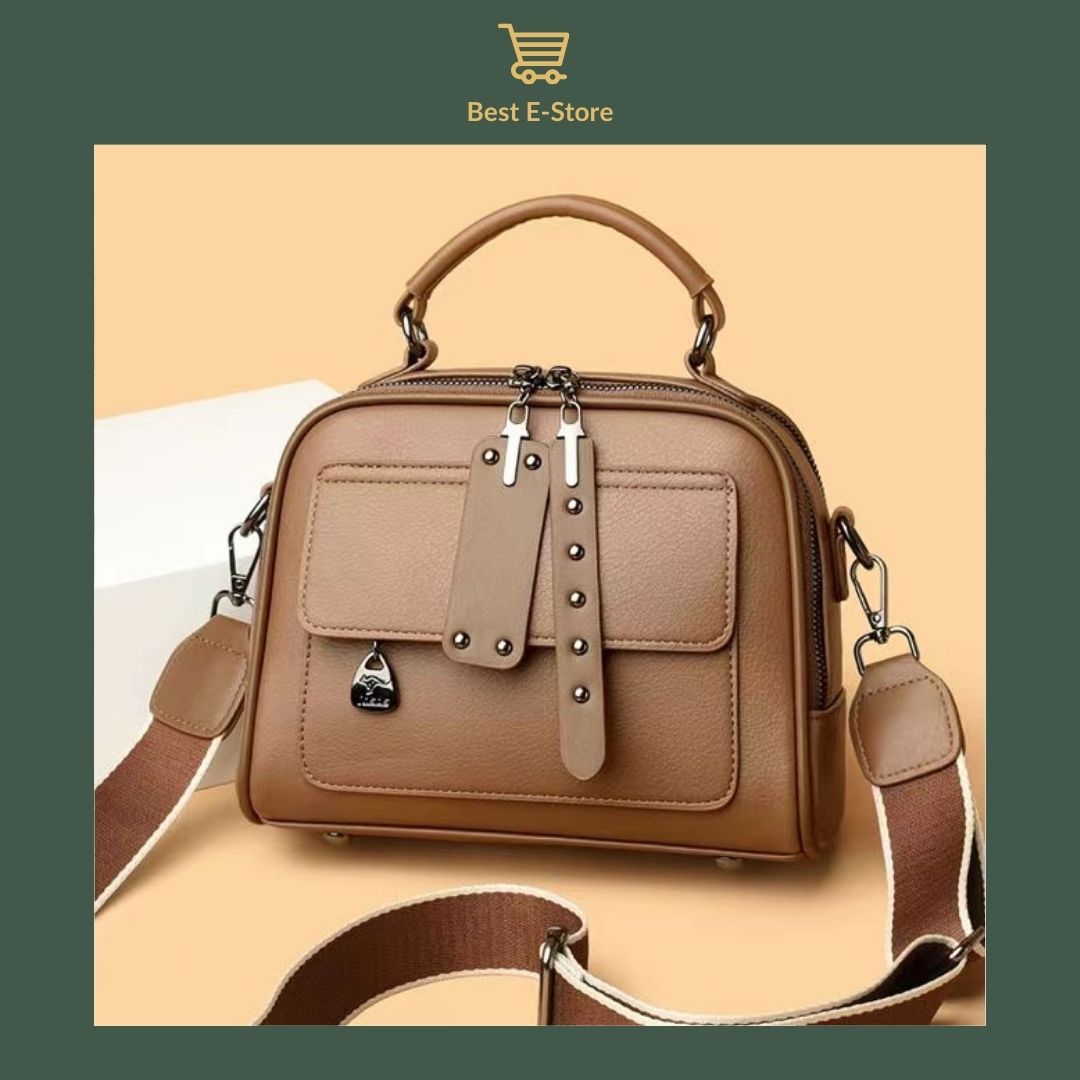 👜 Elegant Leather Shoulder Bag:  Stylish & Spacious ✨