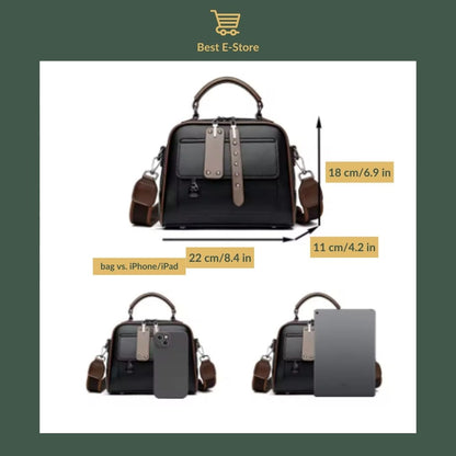 👜 Elegant Leather Shoulder Bag:  Stylish & Spacious ✨