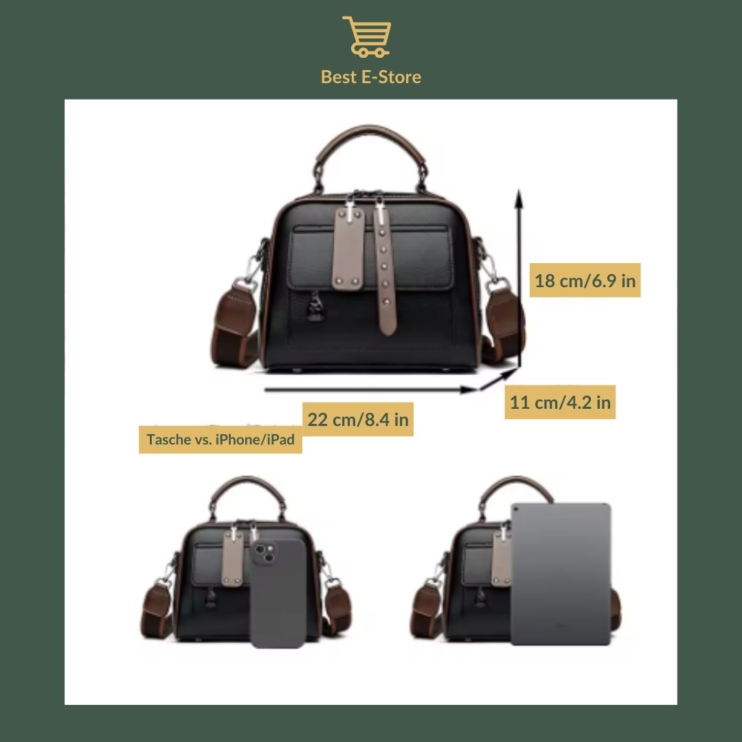 👜 Elegante Leder-Umhängetasche: Stilvoll & geräumig ✨