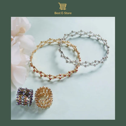 🎁 Das perfekte Geschenk: Wandelbarer Armreif  funkelnden Zirkoniasteinen 💎