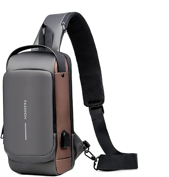 New Carbon Fiber Streamline Anti-Theft Sling Bag